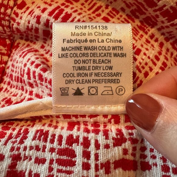 STAUD Flying Crosshatch Polo Mini Dress Red Textured Knit Collared Retro Mod 4 - Picture 11 of 11